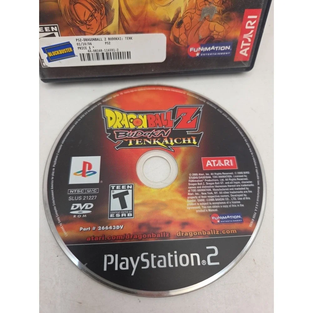 Dragon Ball Z: Budokai Tenkaichi (Sony PlayStation 2/PS2, 2005) No Manual
